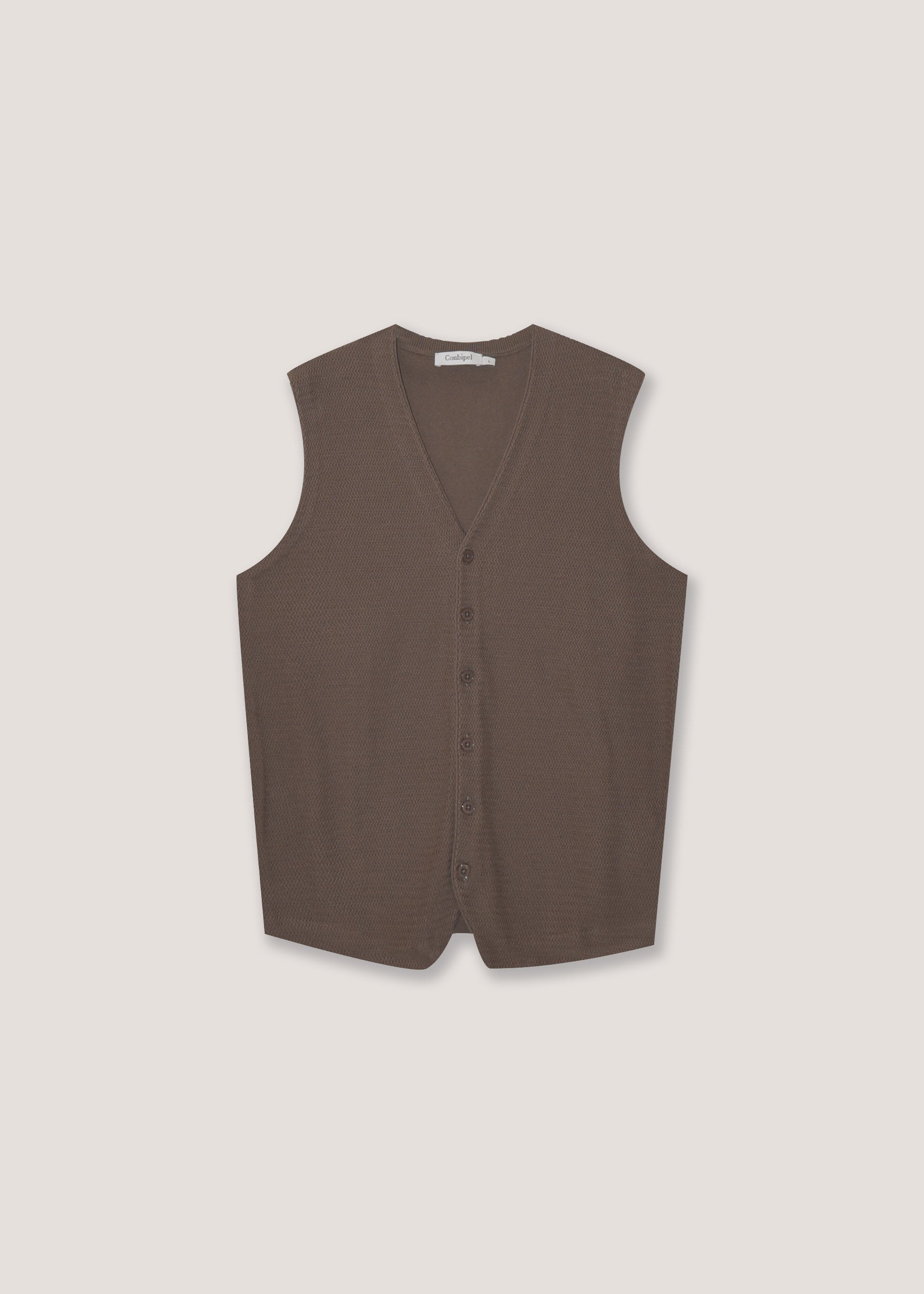 Gilet in maglia di puro cotone