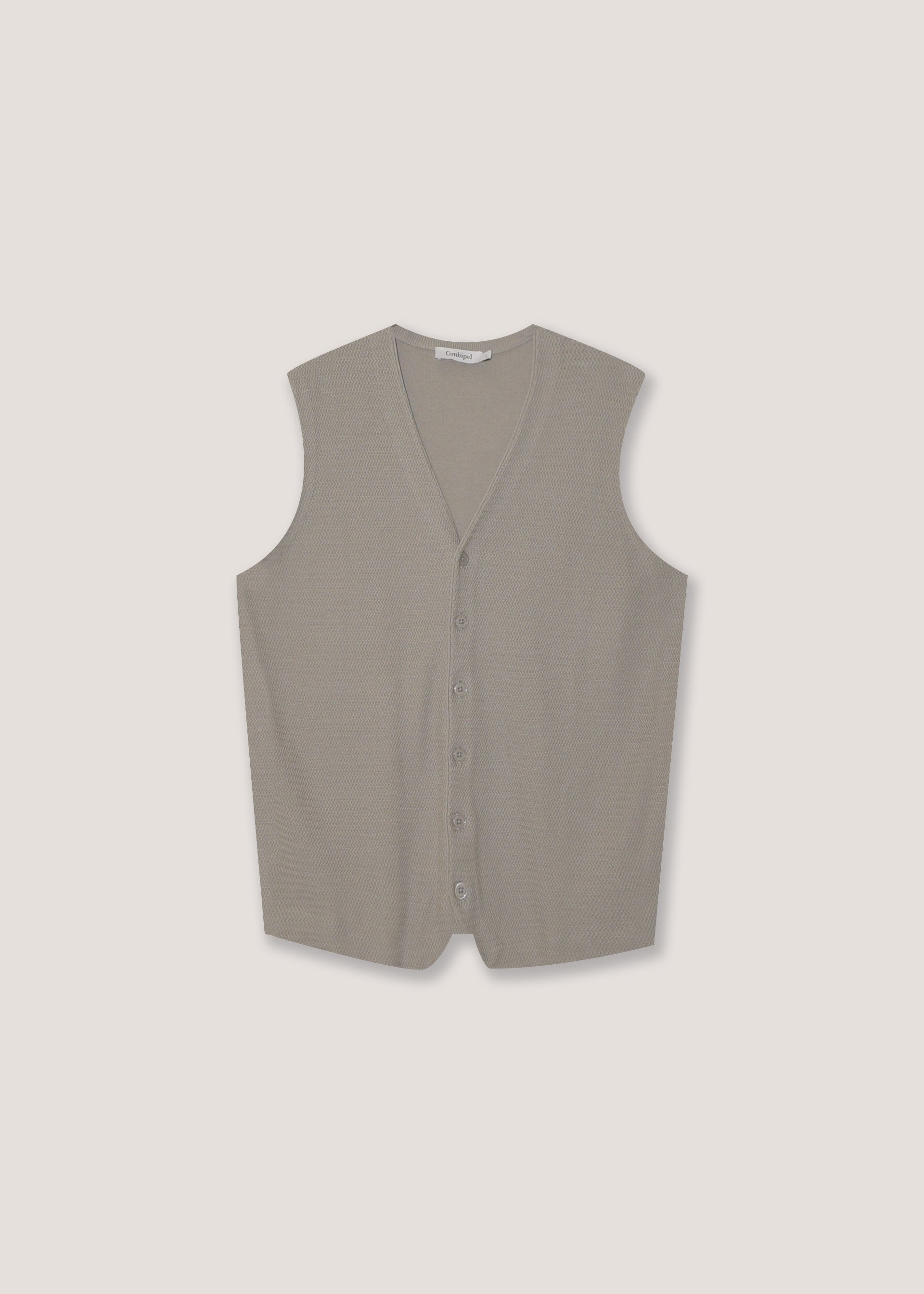 Gilet in maglia di puro cotone