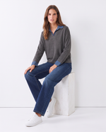 Pullover scollo V inserto camicia