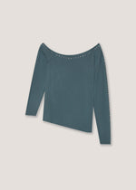 T-shirt monospalla maniche lunghe