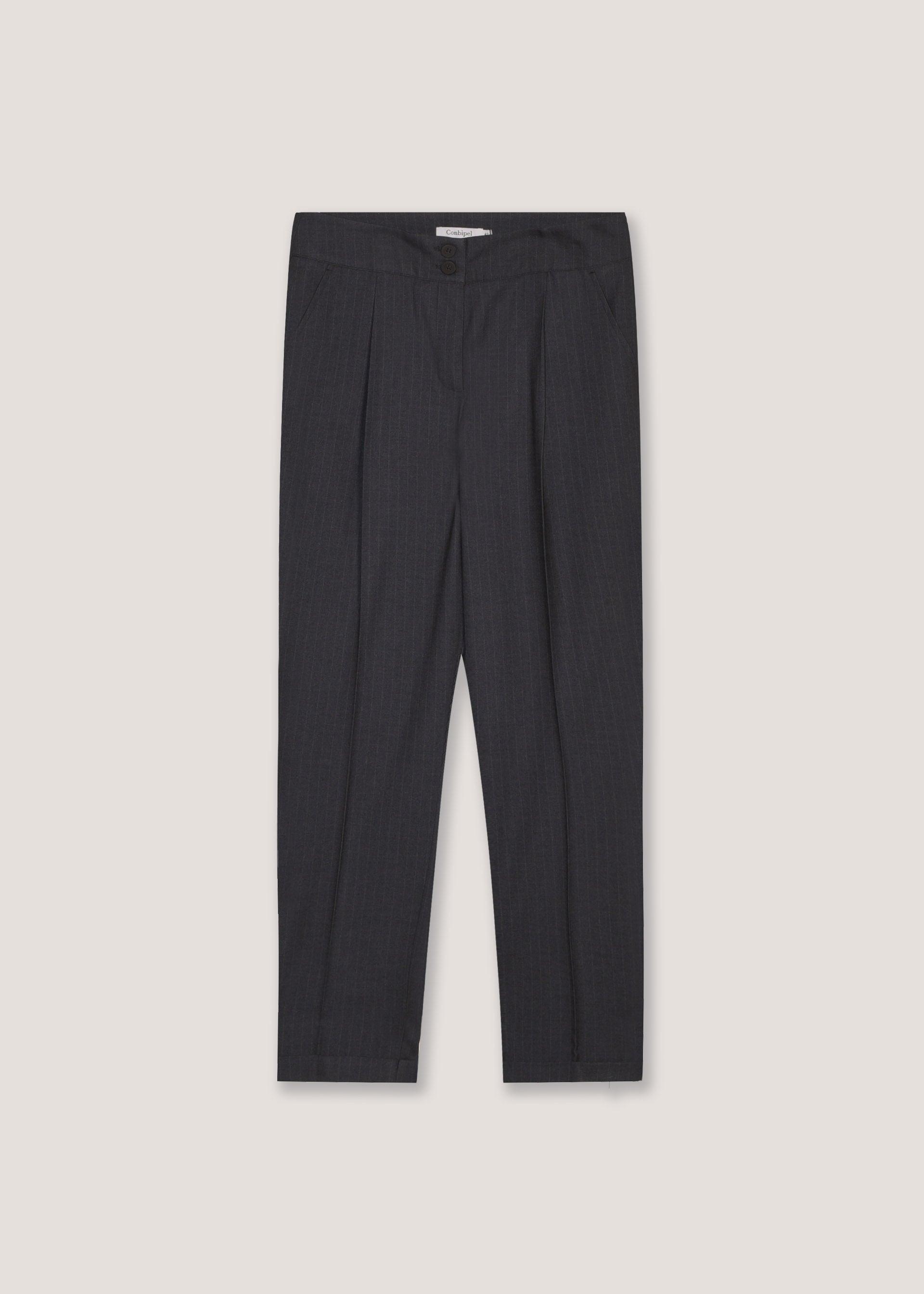 Pantaloni fgessati con pinces