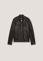 Biker in vera pelle con rinforzi