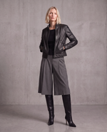Giacca in vera pelle con zip