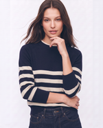 Maglia a righe con maniche raglan