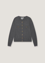 Cardigan in misto lana con taschini