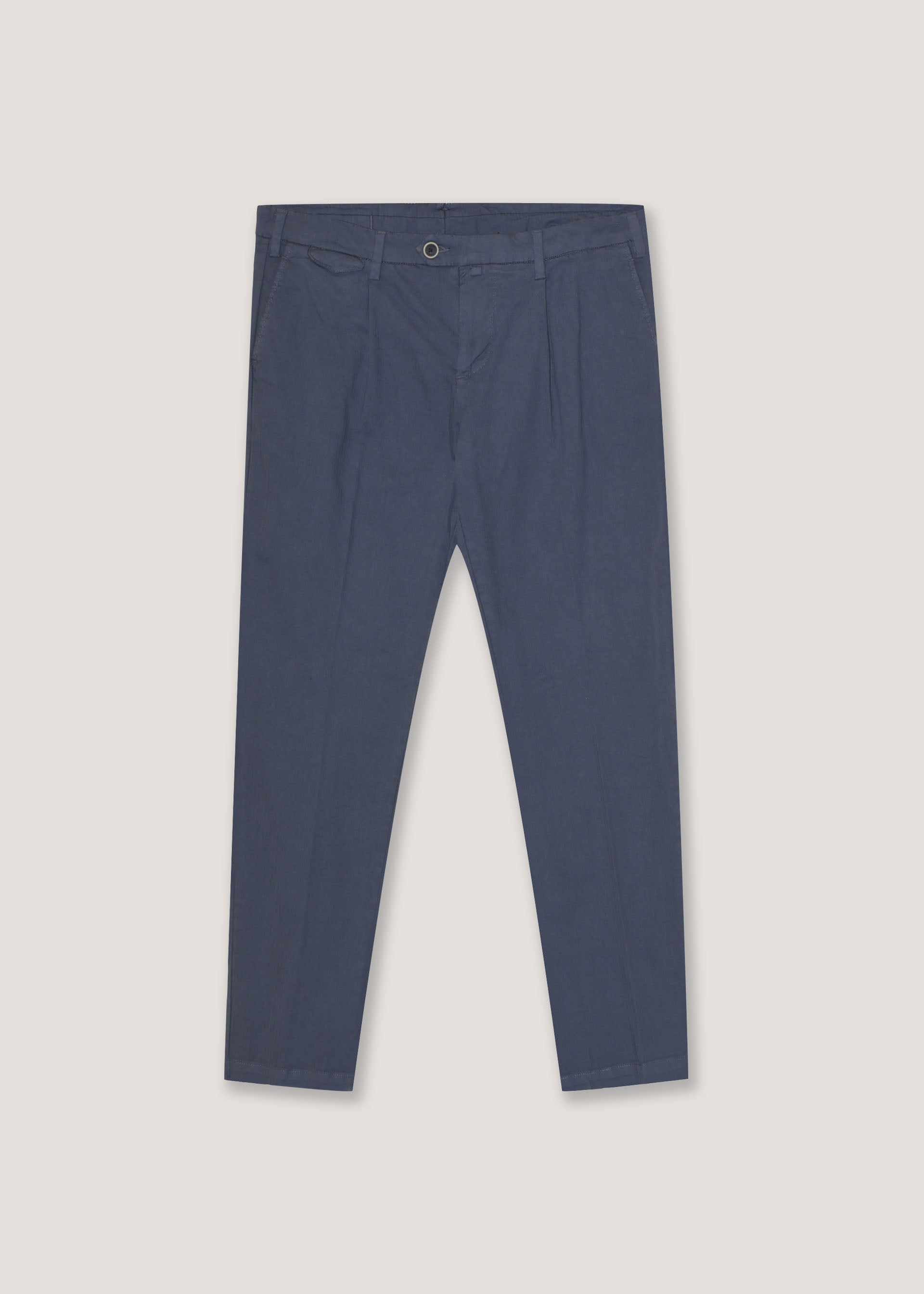 Pantaloni in cotone stretch spigati