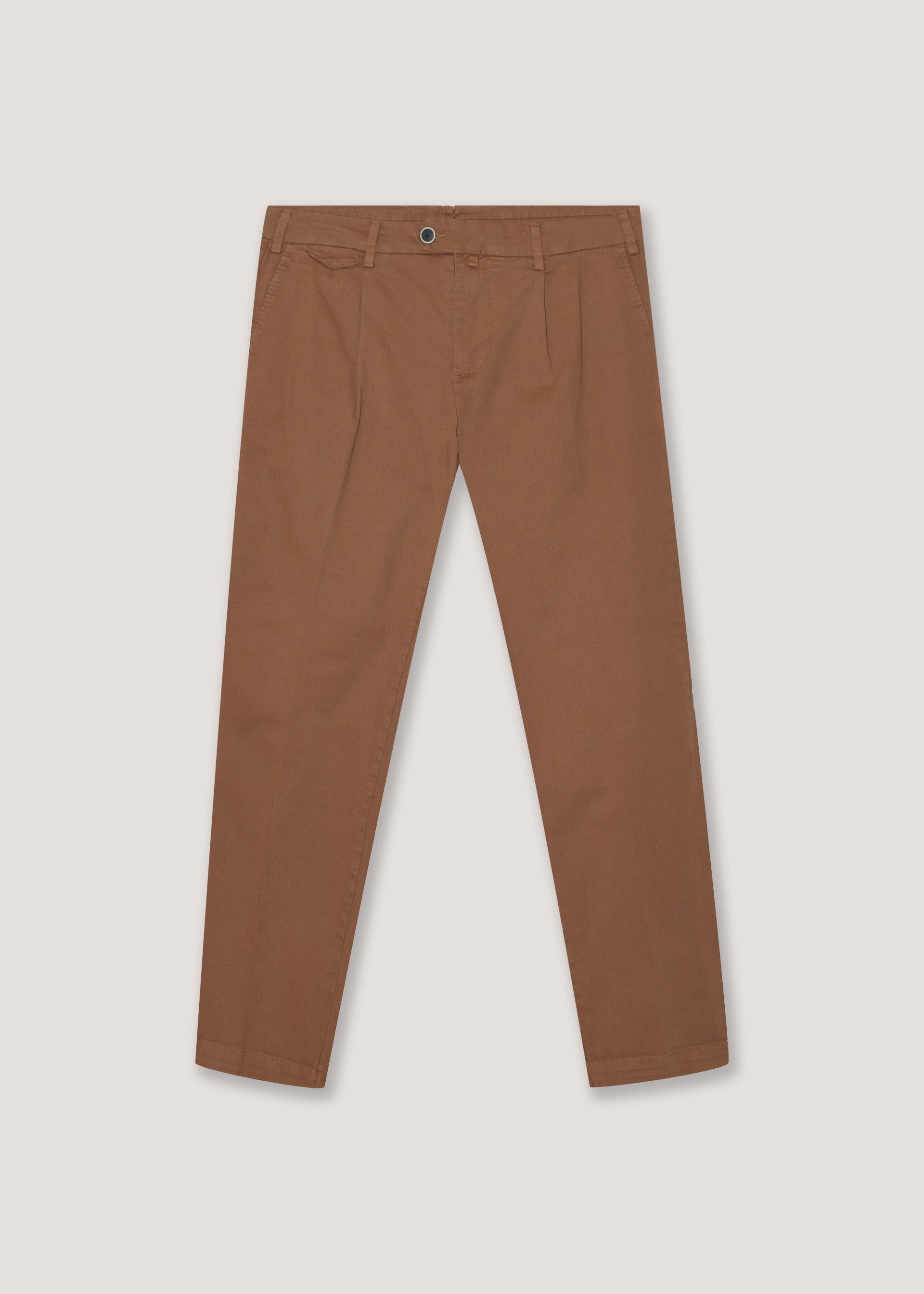 Pantaloni in cotone stretch spigati