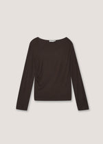 T-shirt collo asimmetrivo maniche lunghe