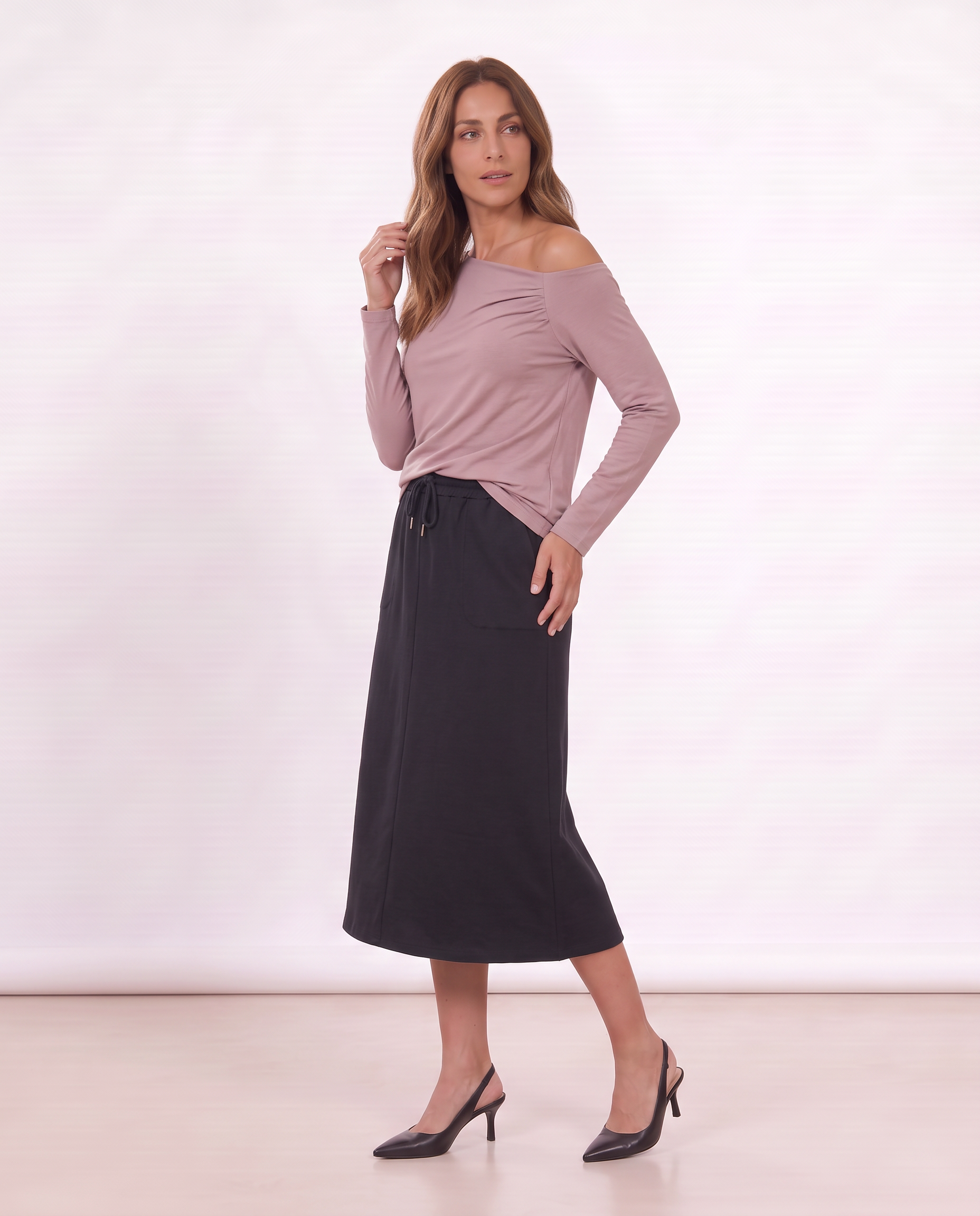 Maglia aderente a maniche lunghe