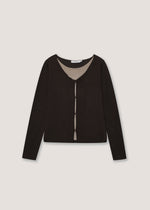 Pullover girocollo con bottoni