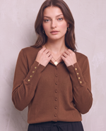 Cardigan a manica lunga con bottoni