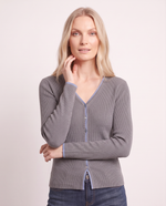 Cardigan con scollo a V