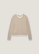 Cardigan doppiato in misto lana