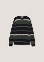 Pullover in puro cotone a righe
