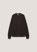Cardigan in puro cotone collo camicia
