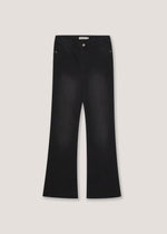 Denim flare slim fit a vita alta