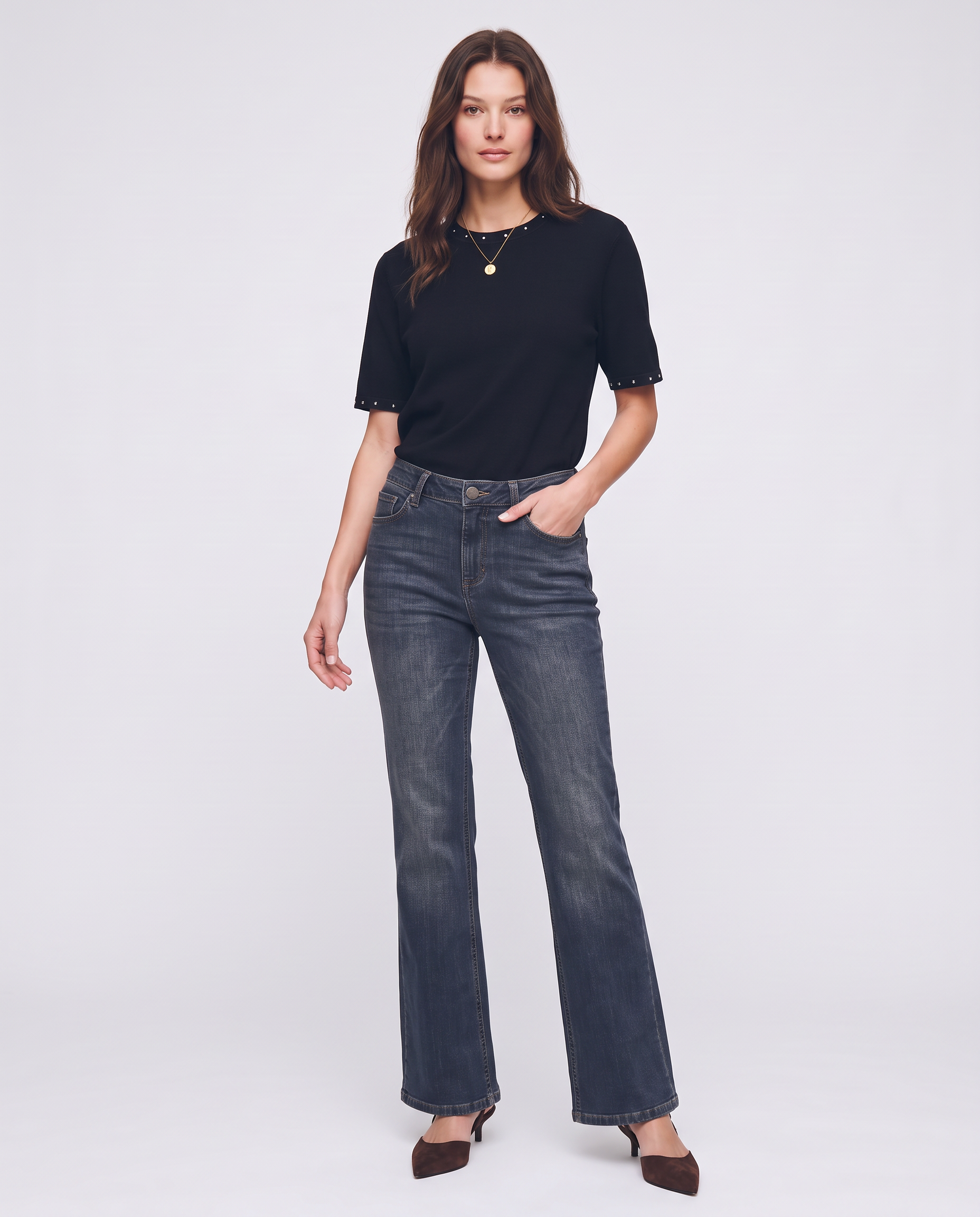 Jeans a gamba svasata