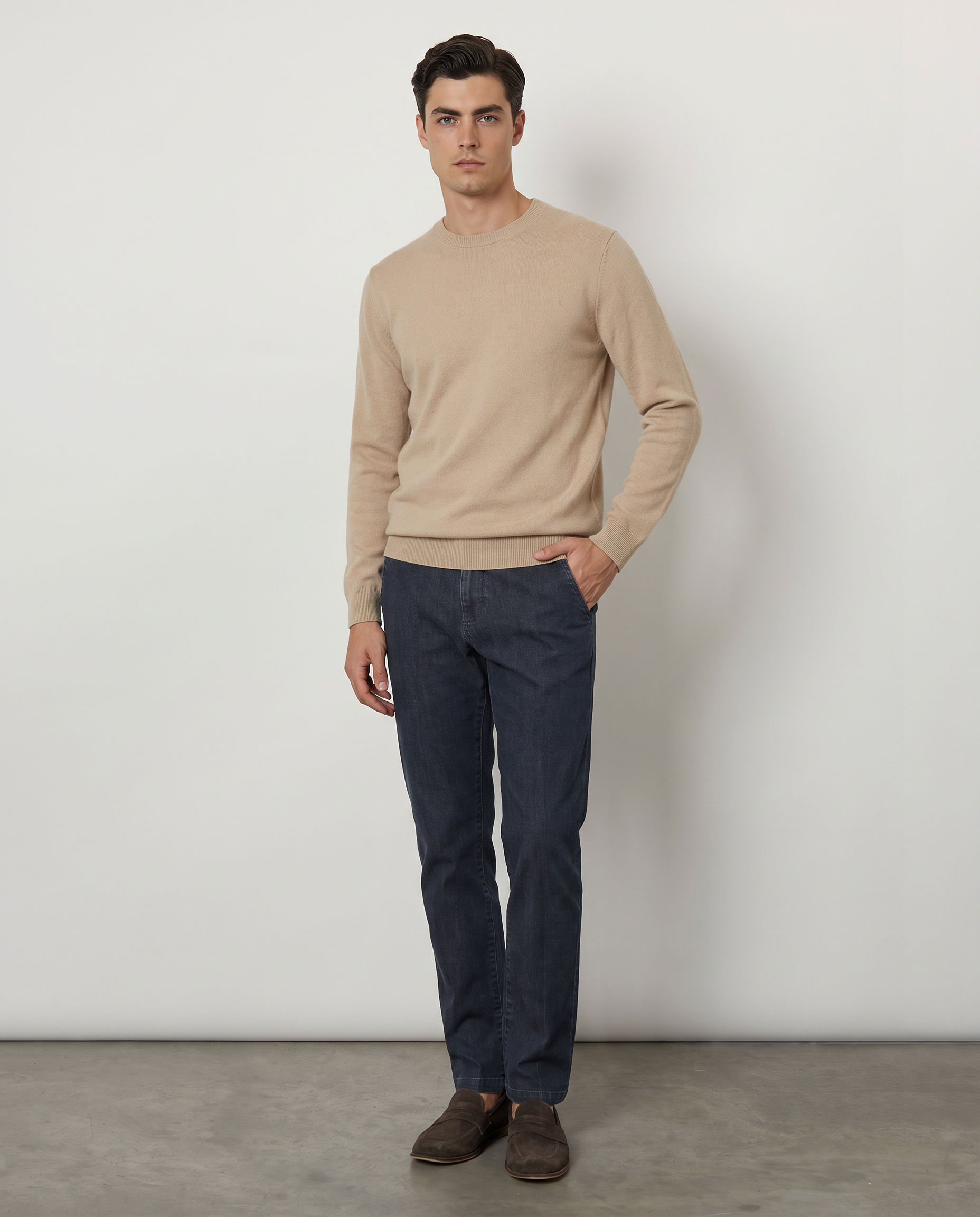 Denim color relaxed fit