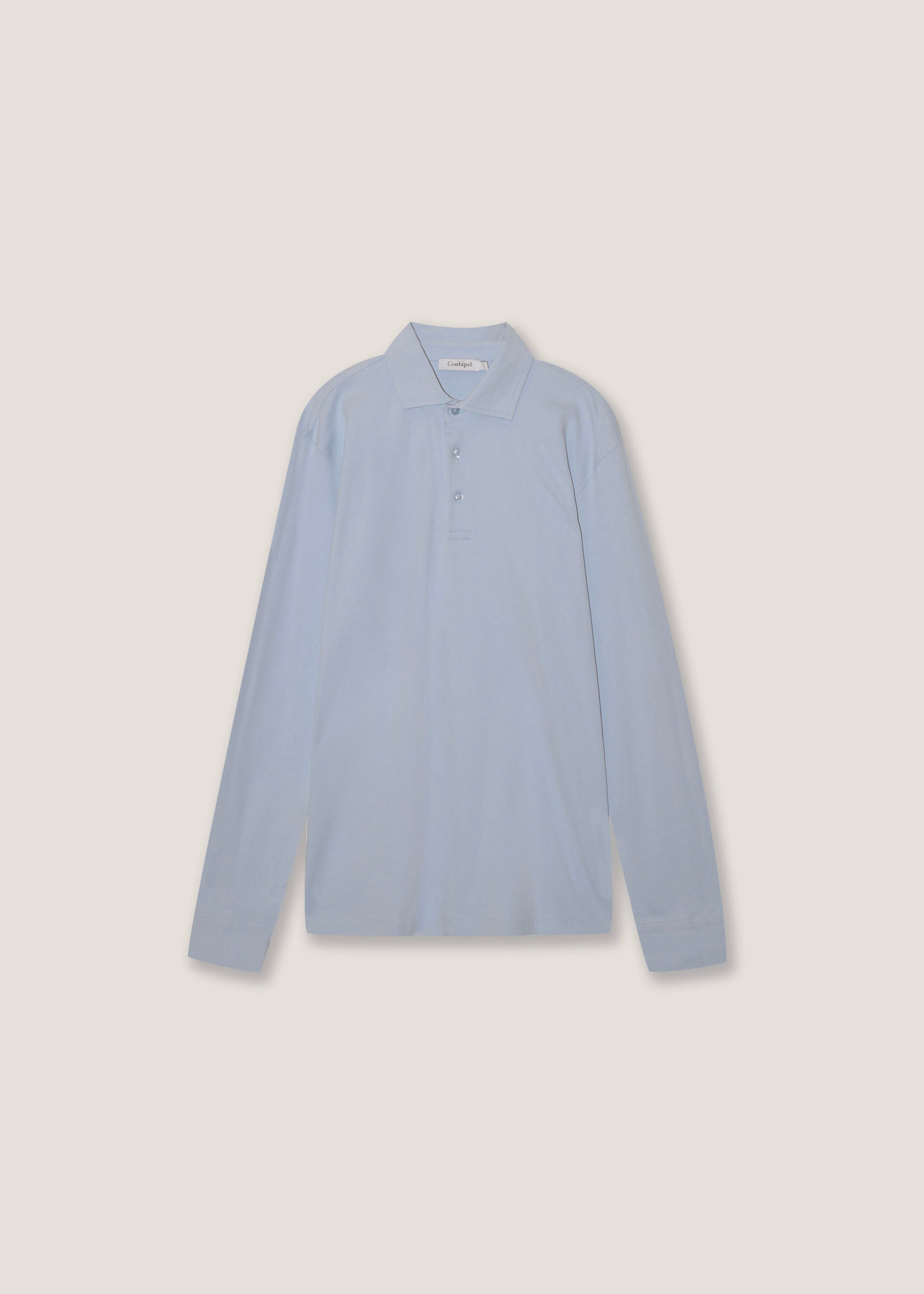 Polo in puro cotone maniche lunghe