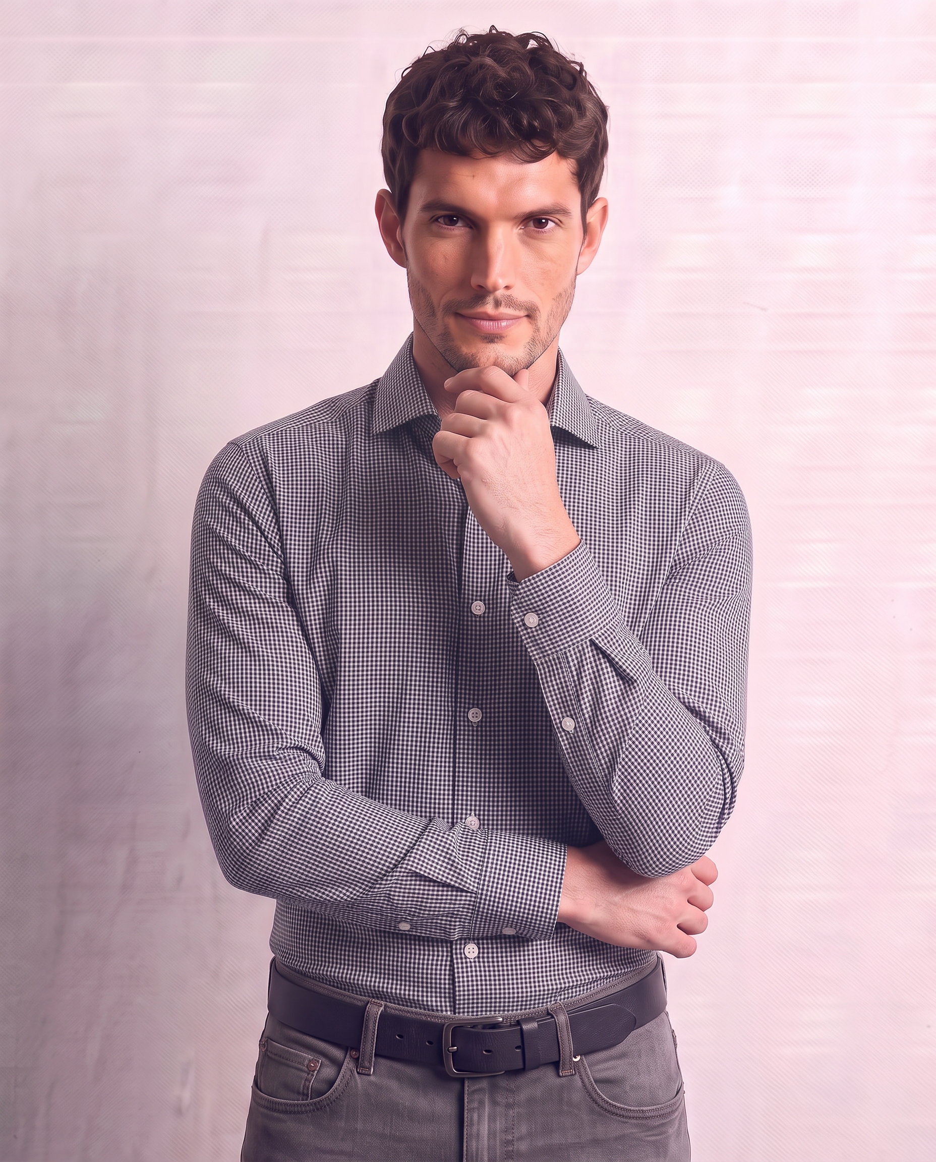 Camicia slim fit a quadretti