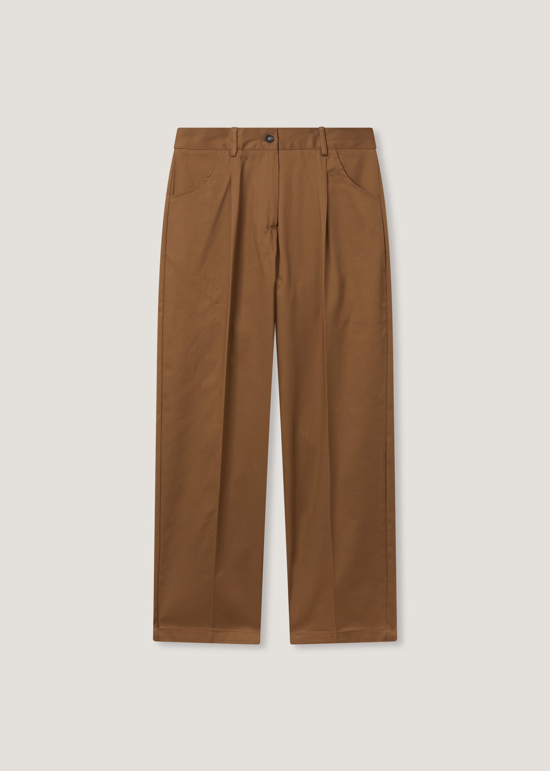 Pantalone in gabardina con vita elastica