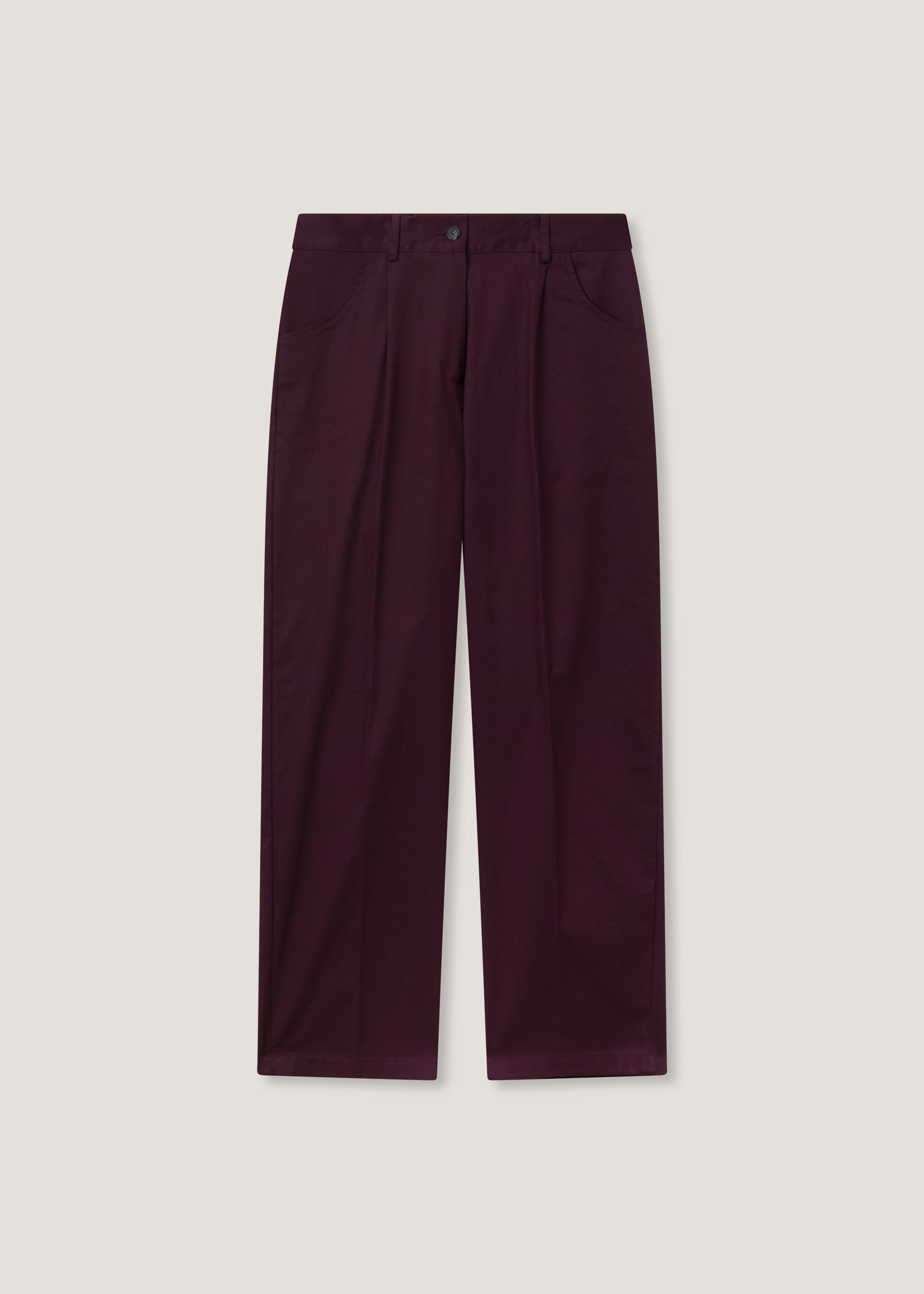 Pantalone in gabardina con vita elastica