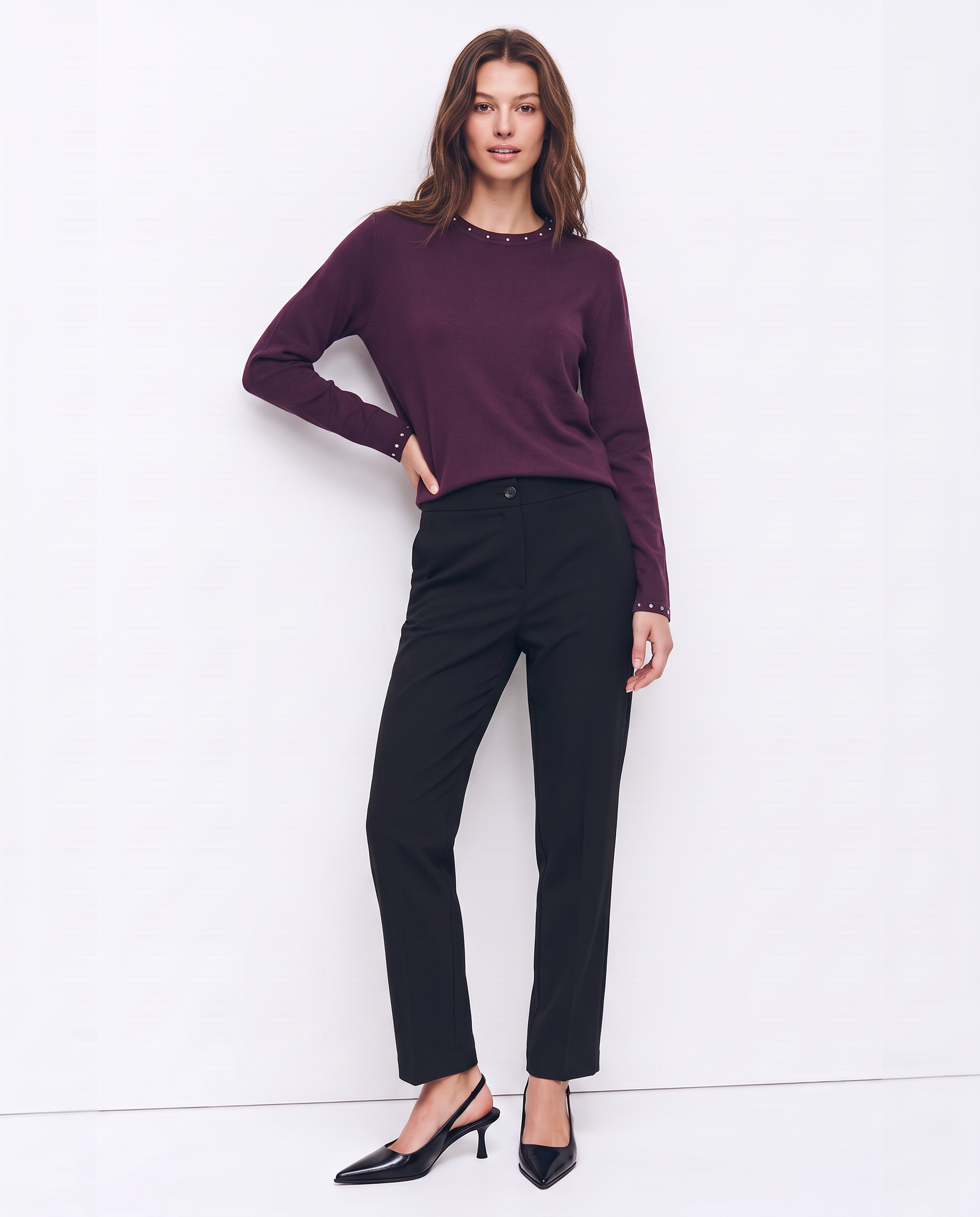 Pantaloni con elastico in vita