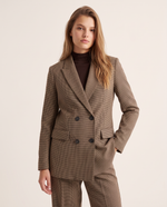 Blazer doppio petto a quadri