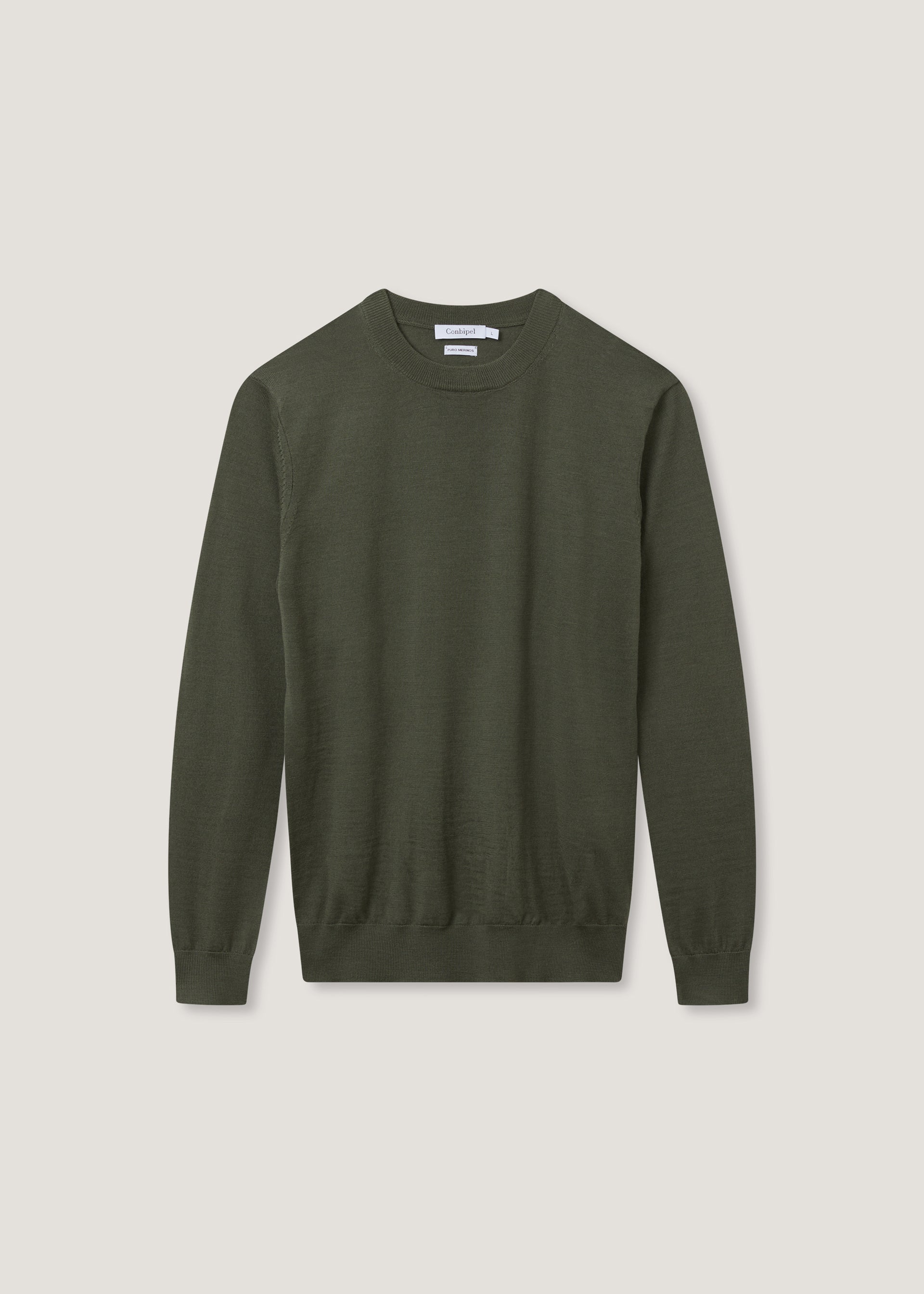Maglia girocollo in lana merino