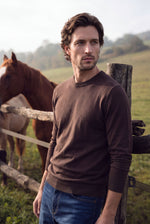 Maglia girocollo in lana merino