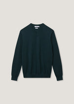 Maglione a scollo V in lana merino