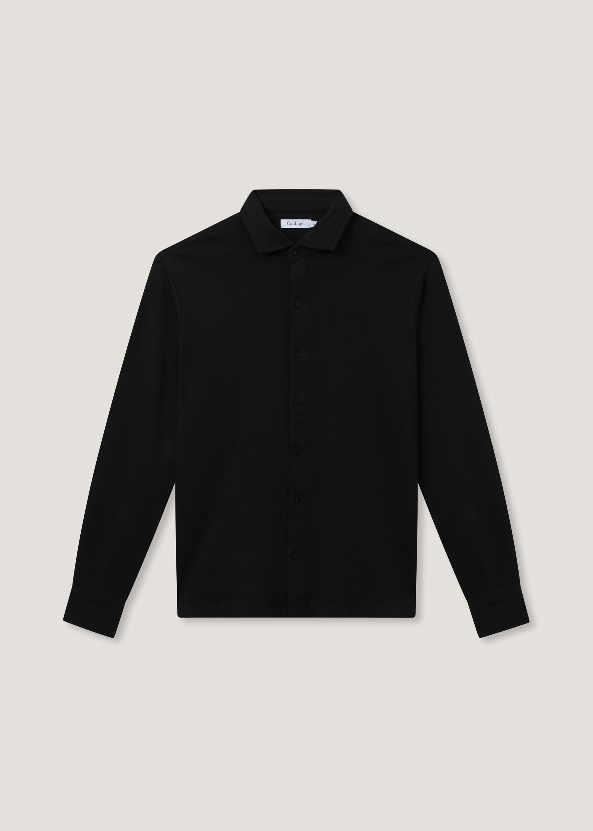 Polo camicia in maglia interlock