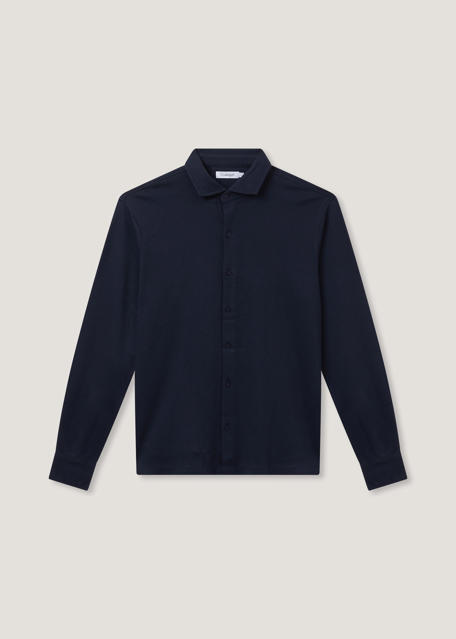 Polo camicia in maglia interlock
