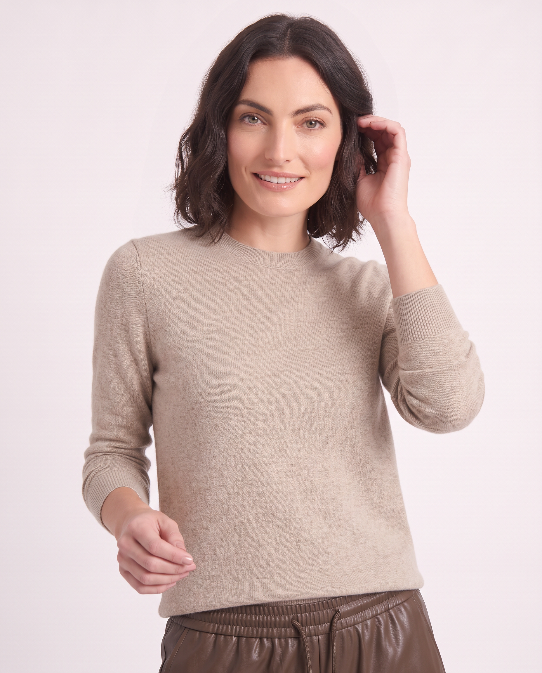 Maglione girocollo in cashmere