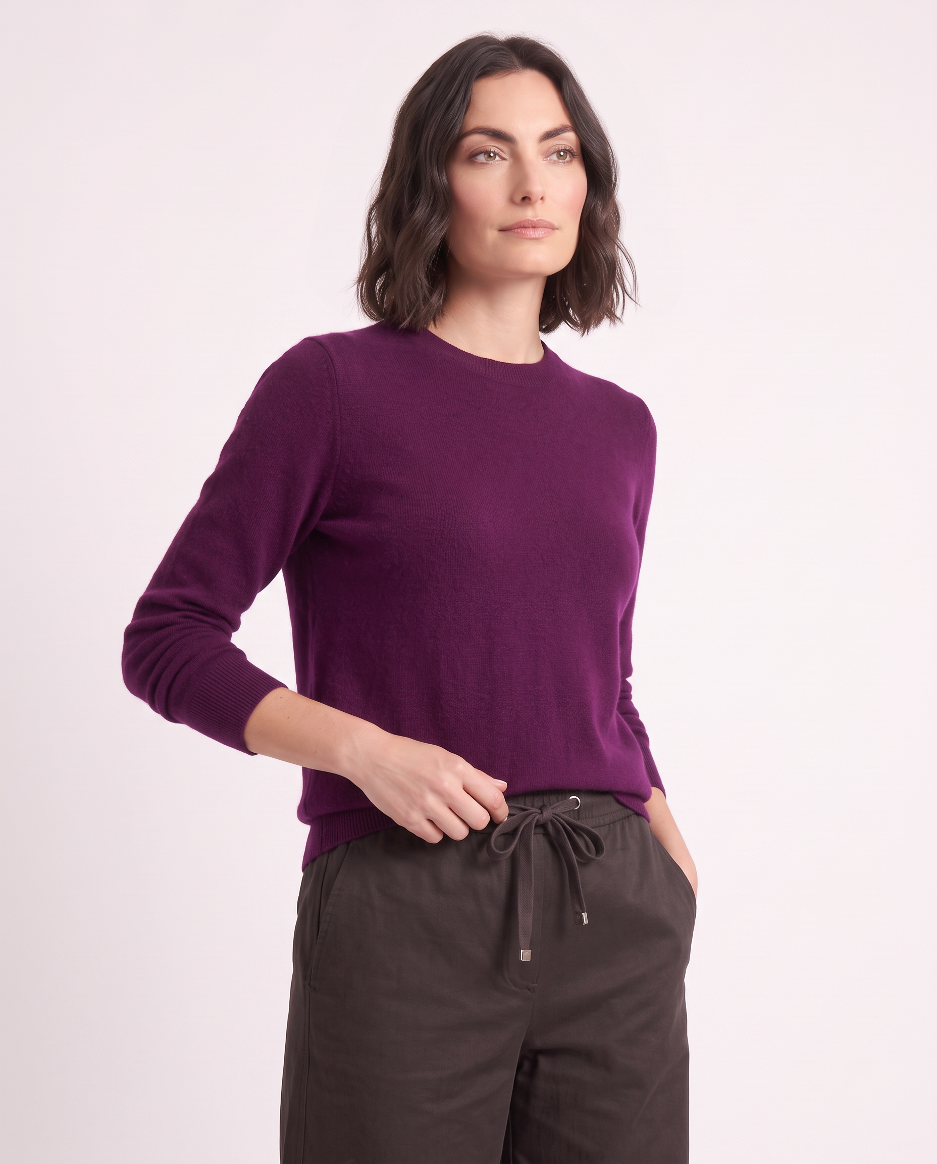 Maglione girocollo in cashmere