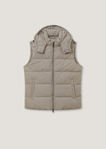 Gilet imbottito con cappuccio