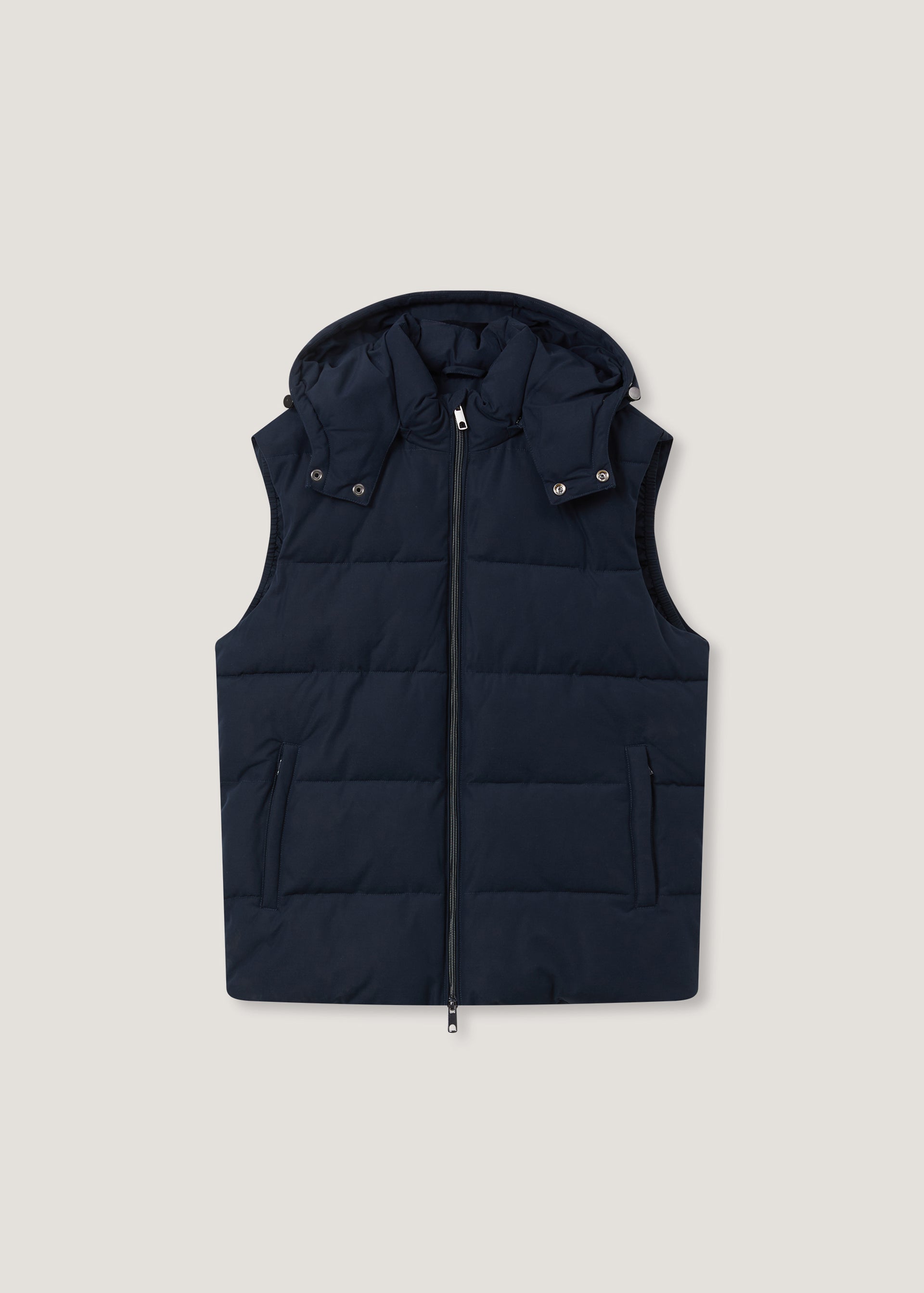 Gilet imbottito con cappuccio