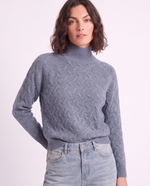 Lupetto a trecce con maniche raglan