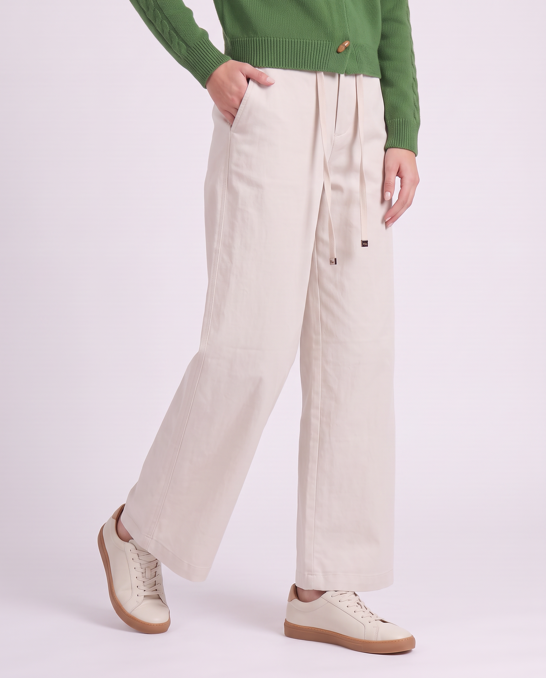 Pantaloni larghi con coulisse