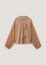 Blusa ricamata con paillettes
