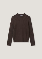 Maglia a maniche lunghe con trecce