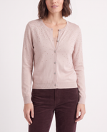 Cardigan con strass