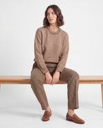 Maglia girocollo con pietre