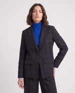 Blazer con motivo check