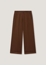 Pantaloni a gamba larga con piega