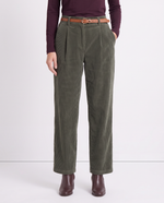 Pantalone in velluto con cintura