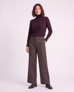 Pantaloni a gamba dritta con pieghe