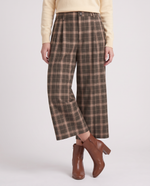 Pantalone a gamba larga a quadri