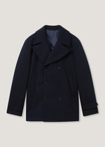 Cappotto doppiopetto con ampi revers