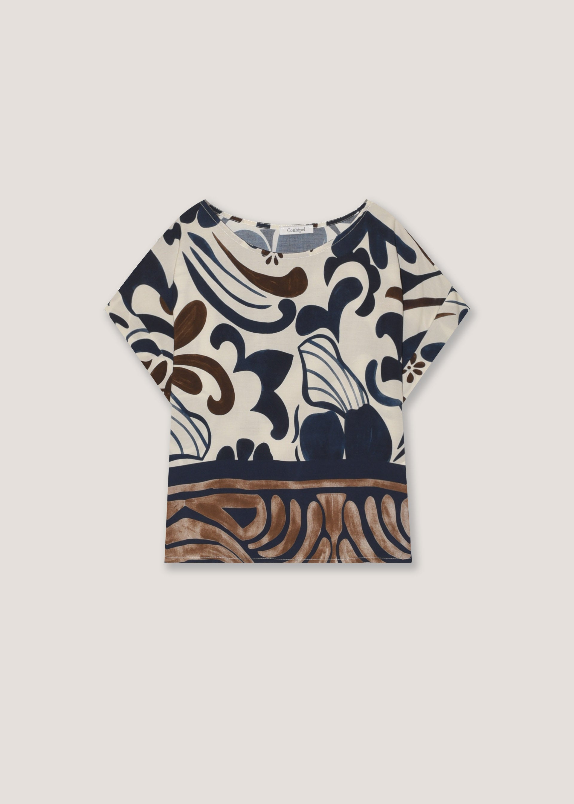 Blusa scollo ampio